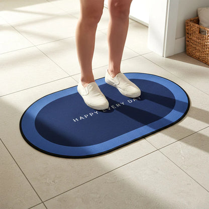 Anti slip Oval Mat, Super Absorbent Floor Mat, Bath Mat, Soft Carpet , bathmat