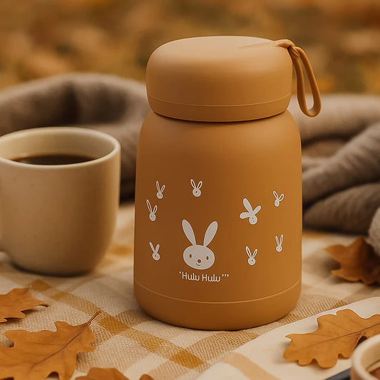 Cute Bunny Print Water Bottle
