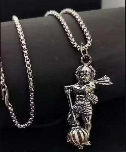 Hanuman Gada Locket Chain Pendant for Men
