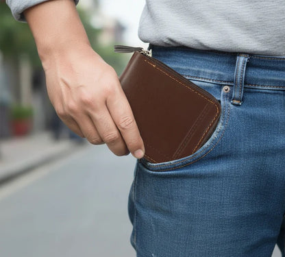 Premium Zip-Around Card Holder Wallet (1 Pc)