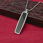Black Enamel Chain Pendant