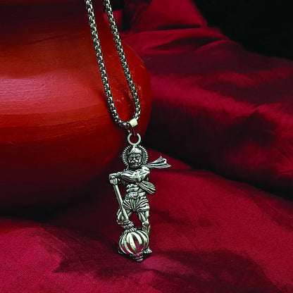Hanuman Gada Locket Chain Pendant for Men